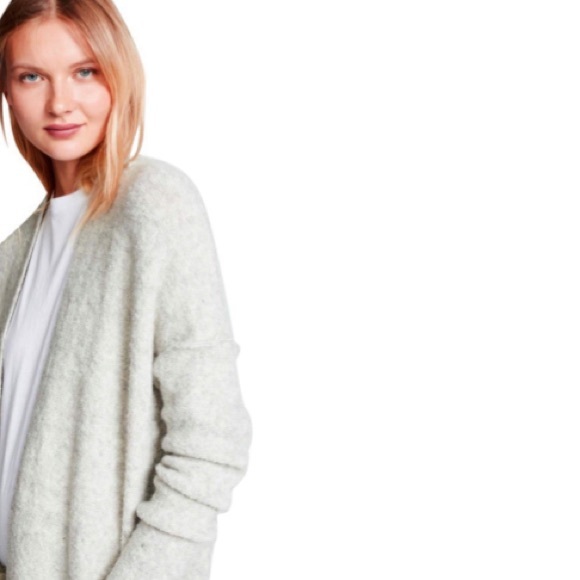 FREE PEOPLE Phantom Cardigan NWT S Heather Grey - Picture 10 of 11